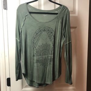 Zoe + Liv Olive Tree LS Graphic Tee